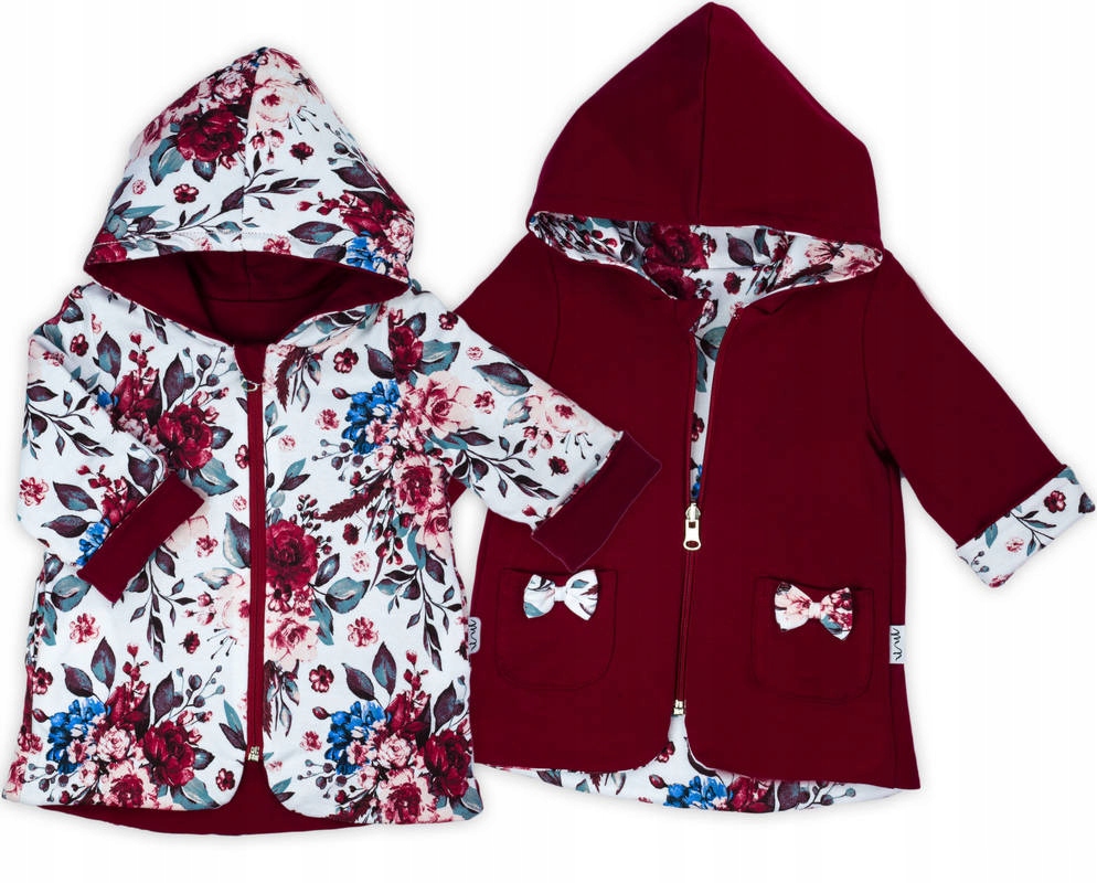 

Płaszczyk dresowy dwustronny kurtka bluza Nicol 74