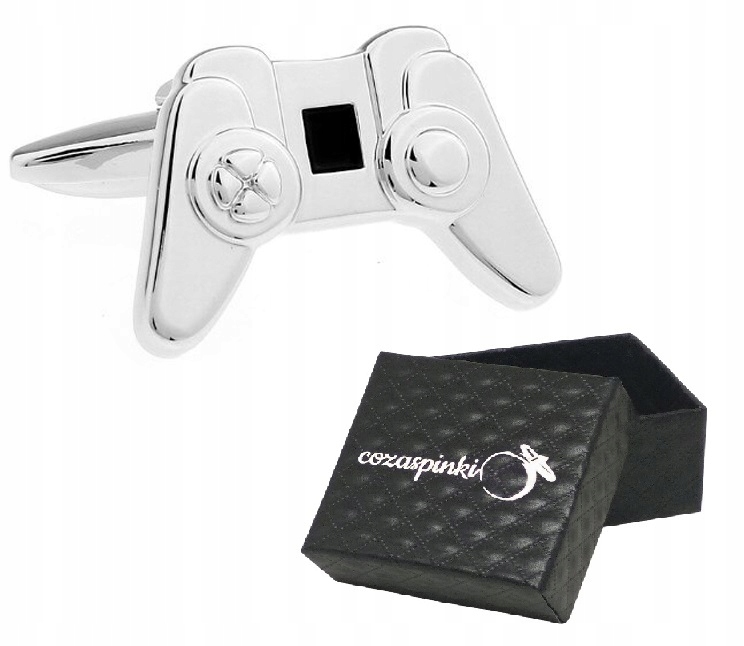 

Spinki do mankietów koszuli srebrne Pady pudełko