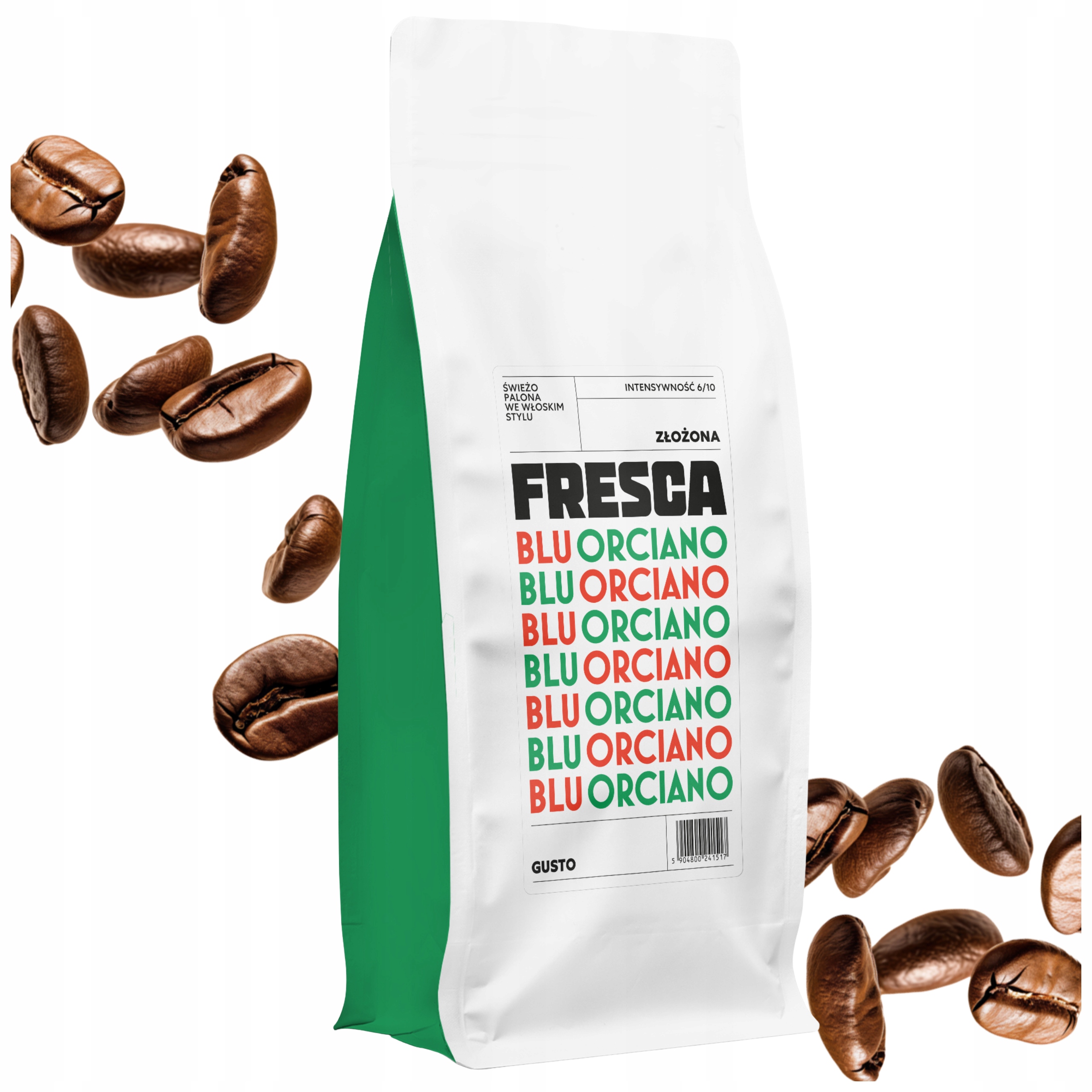 Káva Zrnková 1 Kg Blue Orciano blend Brazílie Čerstvě pražená pro Kávovar