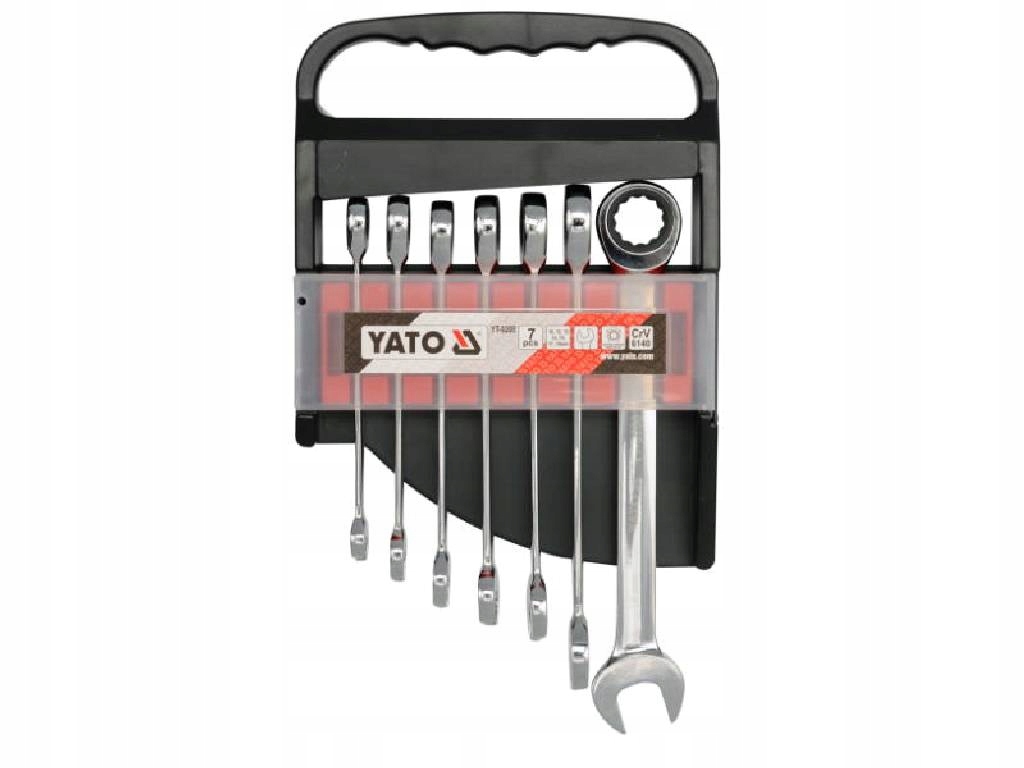 KLUCZ PŁASKO-OCZKOWY Z GRZECHOTKĄ ZESTAW 10-19mm