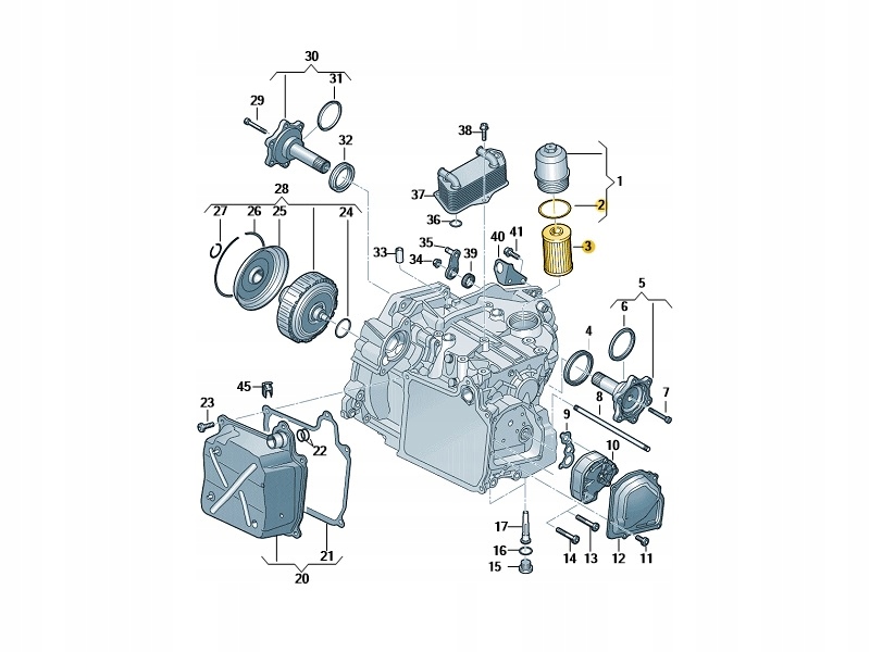 Wkład Filtra Oleju Skrzyni DSG Skoda OE Typ samochodu 4x4/SUV Samochody dostawcze Samochody osobowe