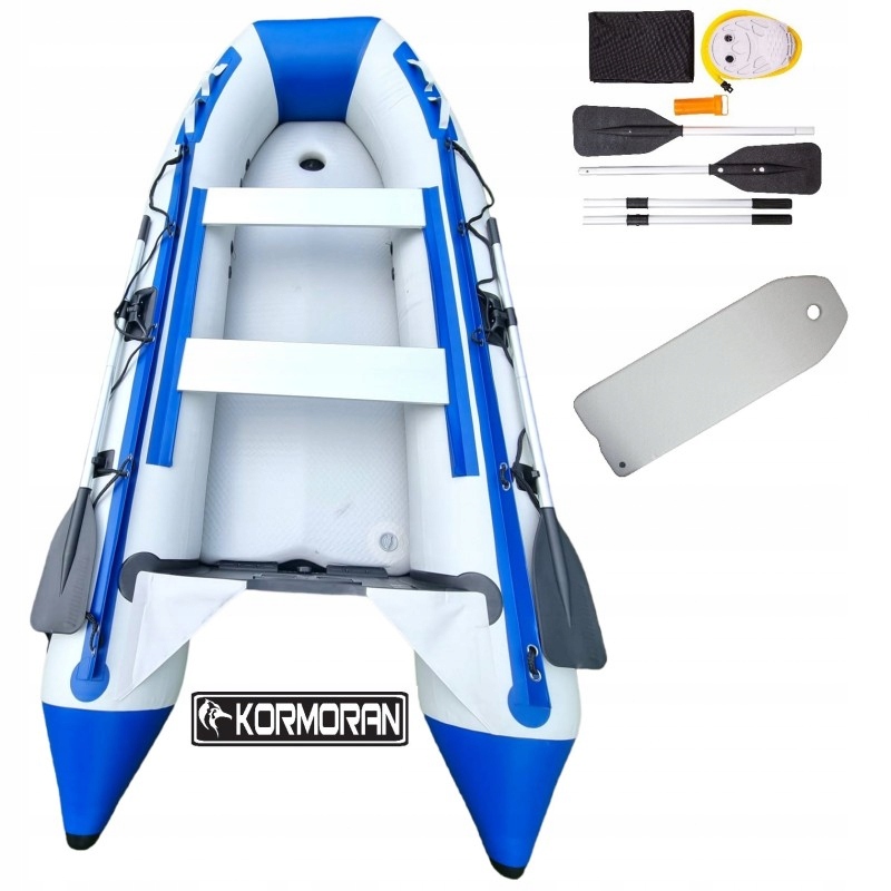 Ponton Kormoran 330AD Kil Air deck Szary Niebieski