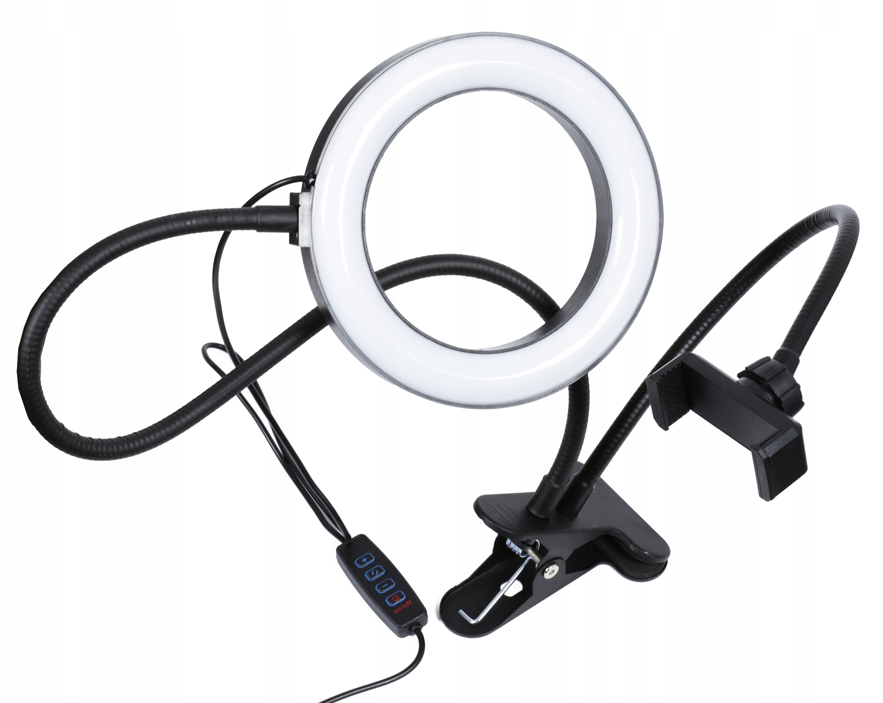 LAMPA PIERŚCIENIOWA LED RING MAKIJAŻ STATYW GIĘTKI FLEX WIDEOKONFERENCJA Model Seny-6in1