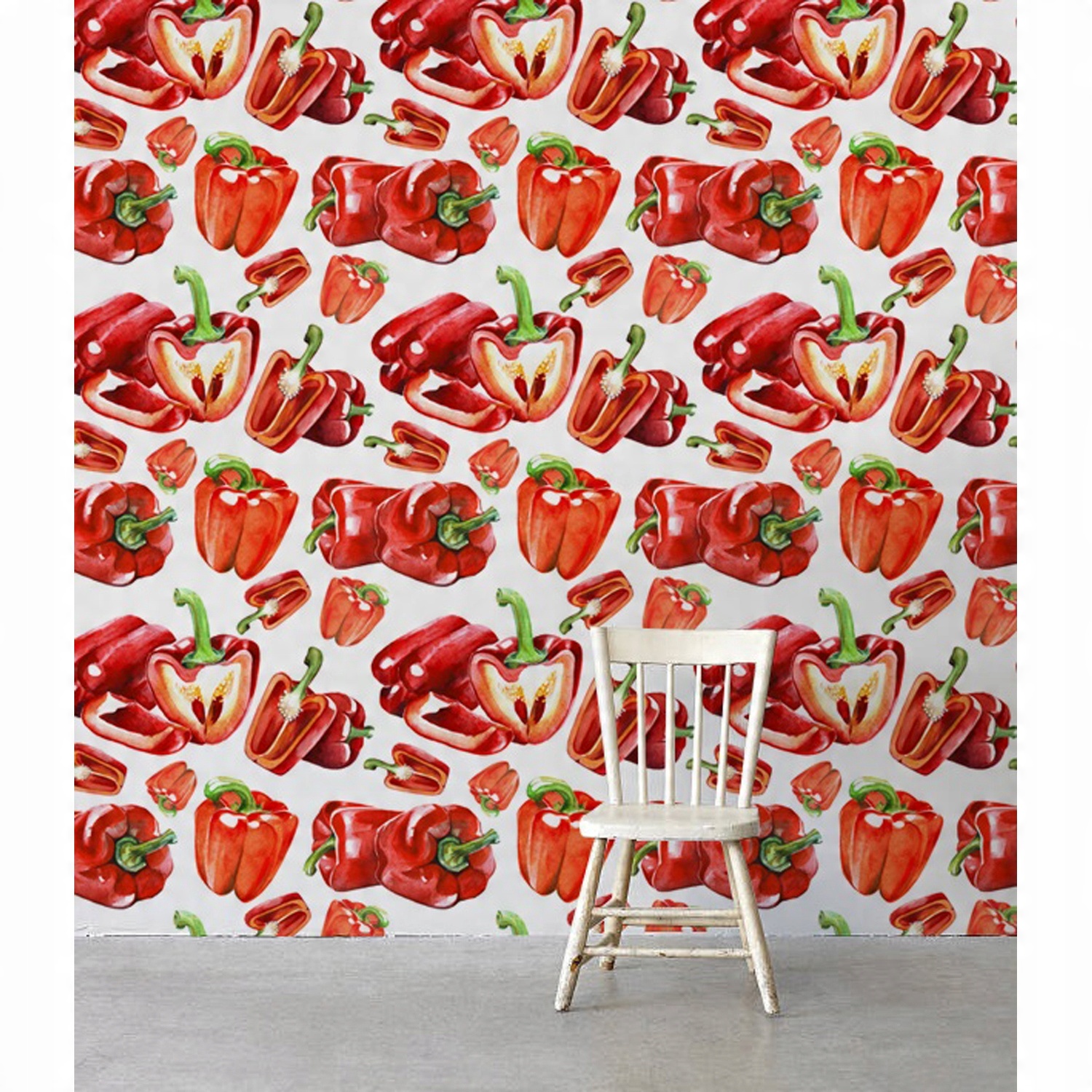 

Tapeta ścienna Papryki czerwone warzywa 290x290 cm