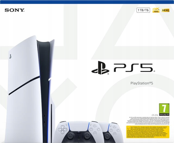 Sony Konsola Playsation 5 Slim Chassis E Dualsense Biały Nowa |CFI-2116