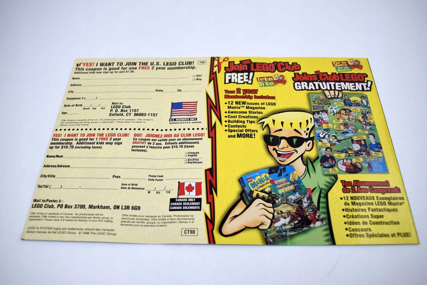 LEGO Katalog Technic [1998] [US] amerykański UNIKAT Marka LEGO