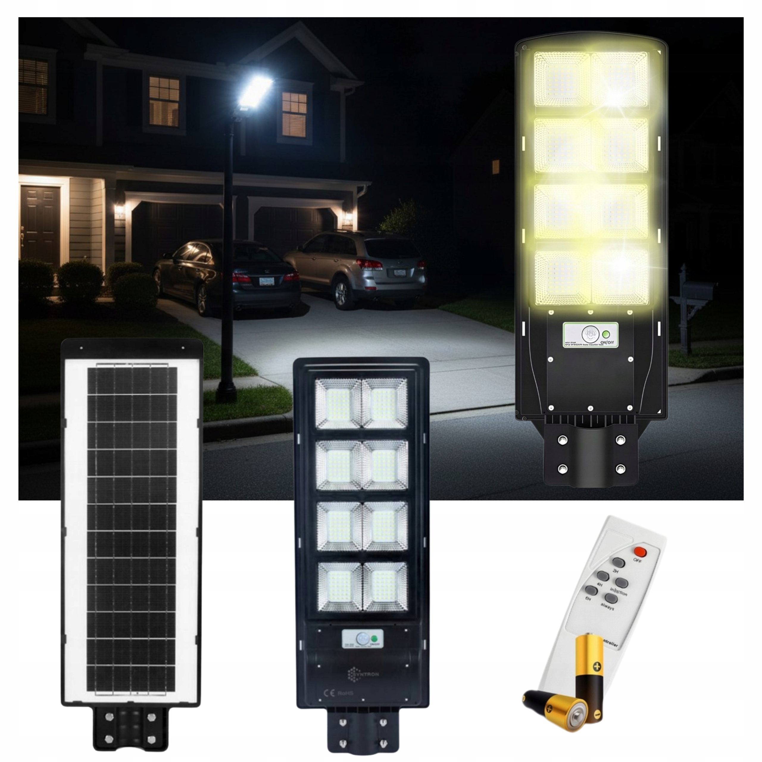 Solární Lampa Se Senzorem Pohybu Soumraku 360 W, Výkonná