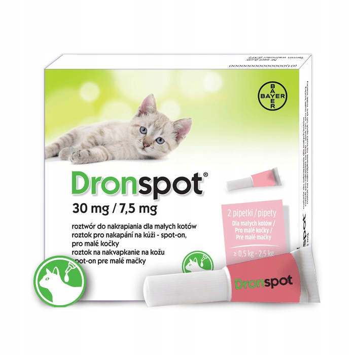 

Dronspot Krople Odrobaczające Koty 0,5-2,5kg 2 pip