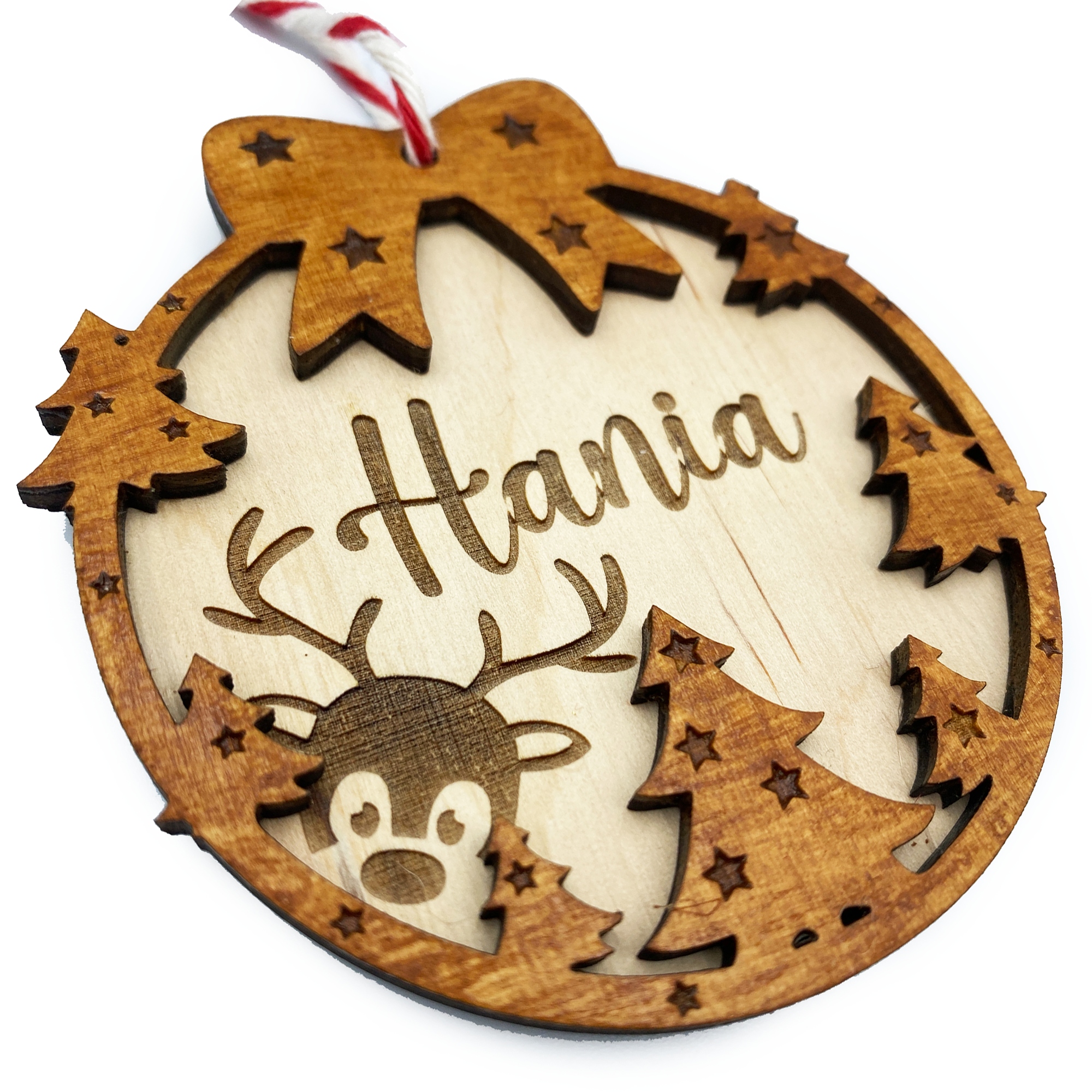 

Bombka Drewniana Ekologiczna Piękna Twoje Imię