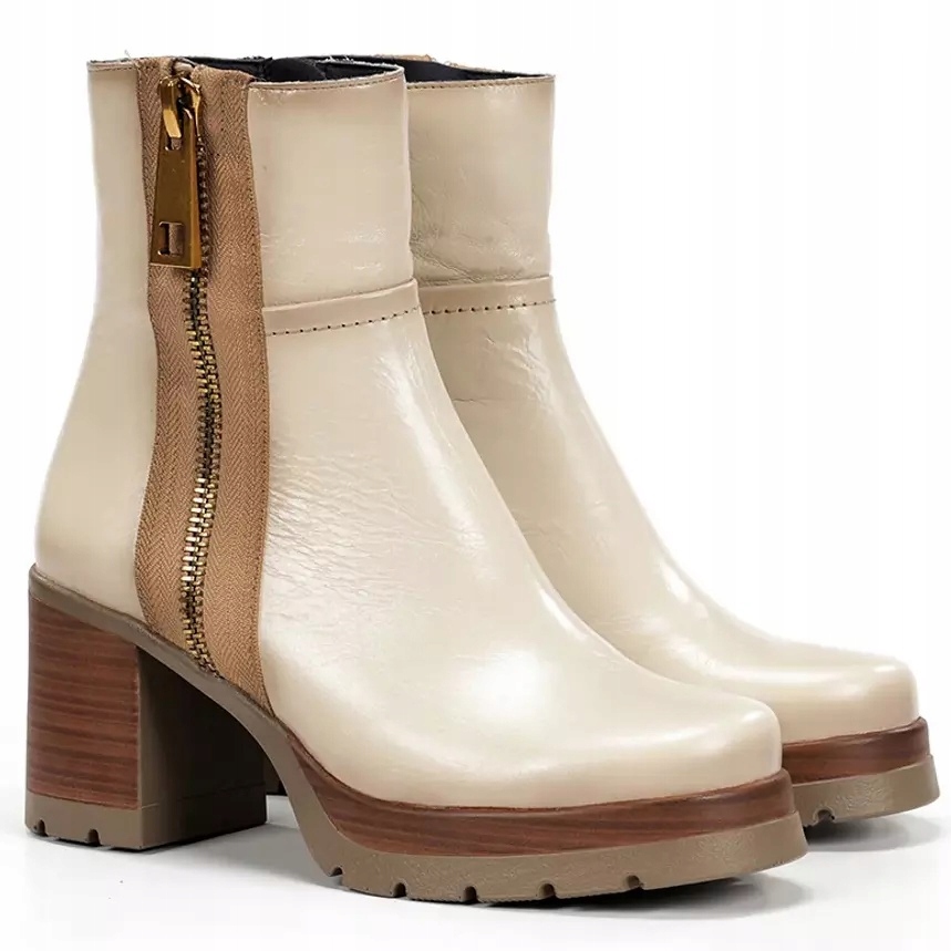 Dámské kotníkové boty španělské Dorking by Fluchos 102572 Safe béžové Kůže VEL.38