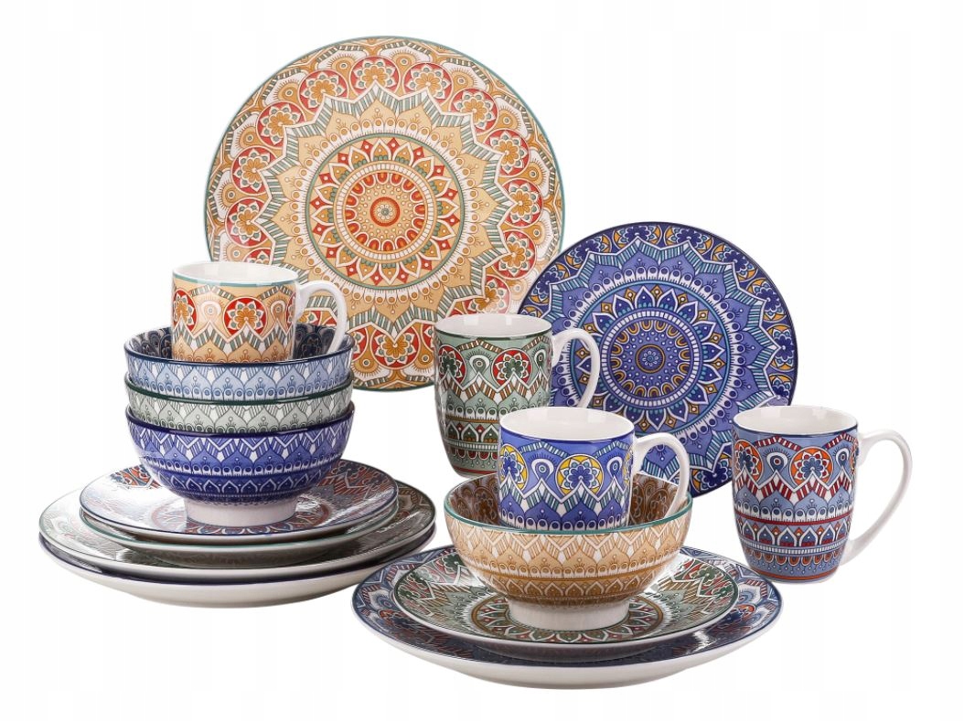 VANCASSO MANDALA zastawa obiadowa dla 4 osób/16szt