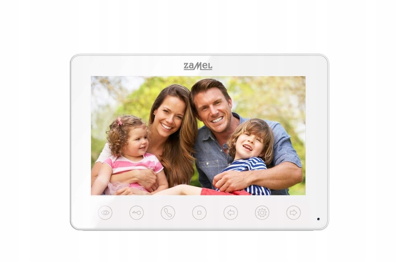 Videomonitor pre videodomofón Brána a brána 7 palcov VP-807W Biely Zamel