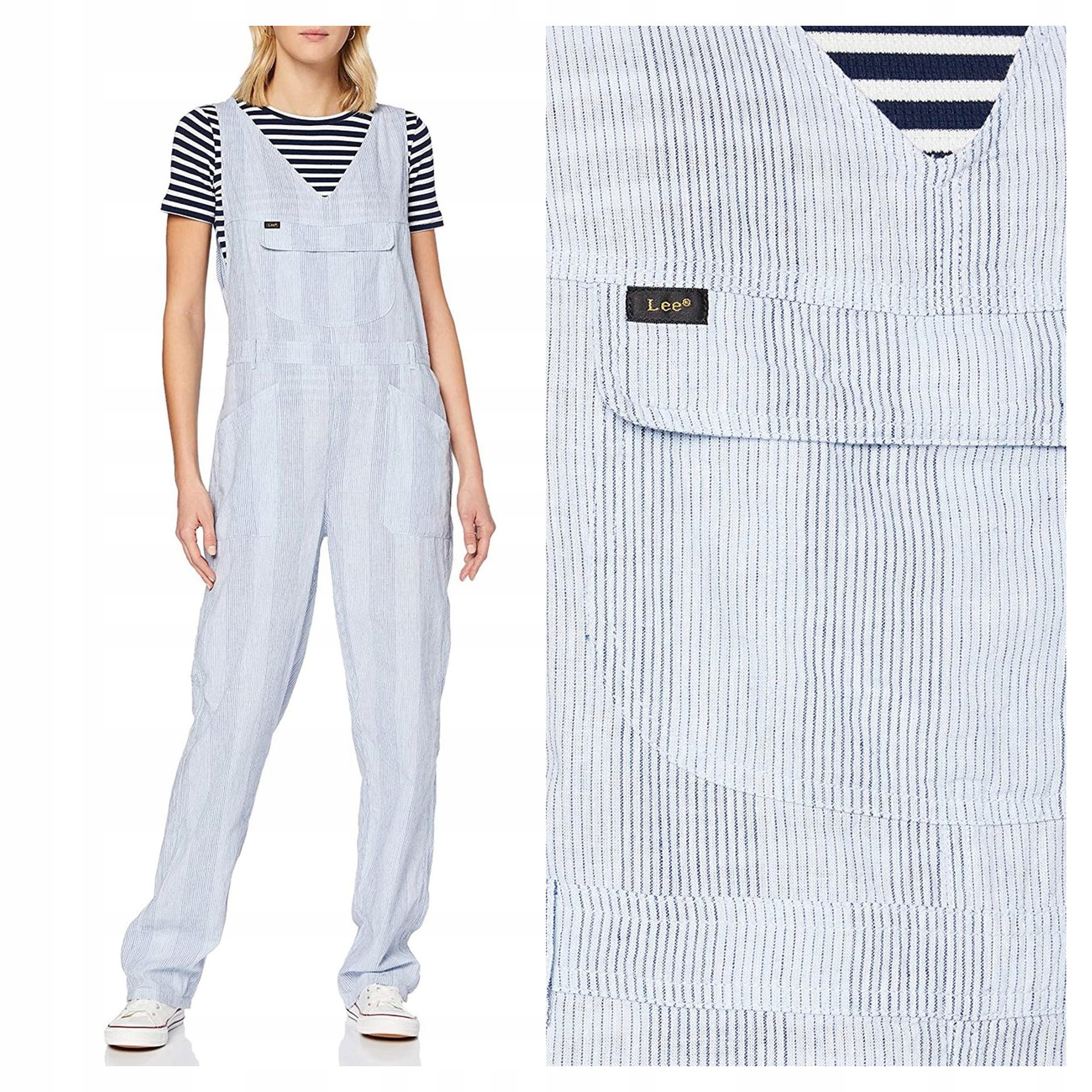 Lee Pipes Jumpsuit Dámský Overal S Proužky
