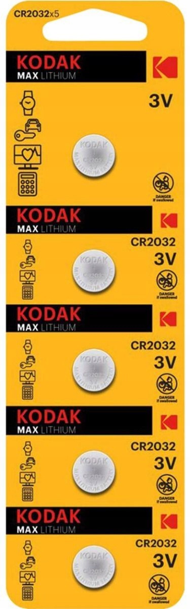 Bateria litowa guzikowa Kodak CR2032 DL2032 3V DL 2032 ECR2032 BR2032 5szt