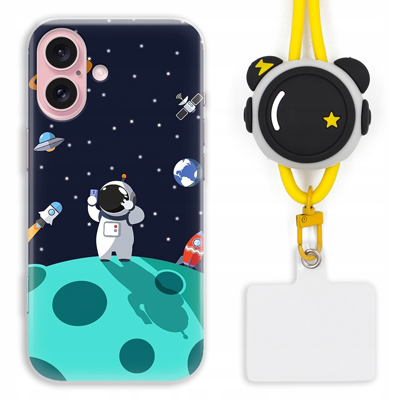 Pouzdro pro Iphone 16 Kryt Krytka pouzdra Astronauta Vesmír Módní vzory