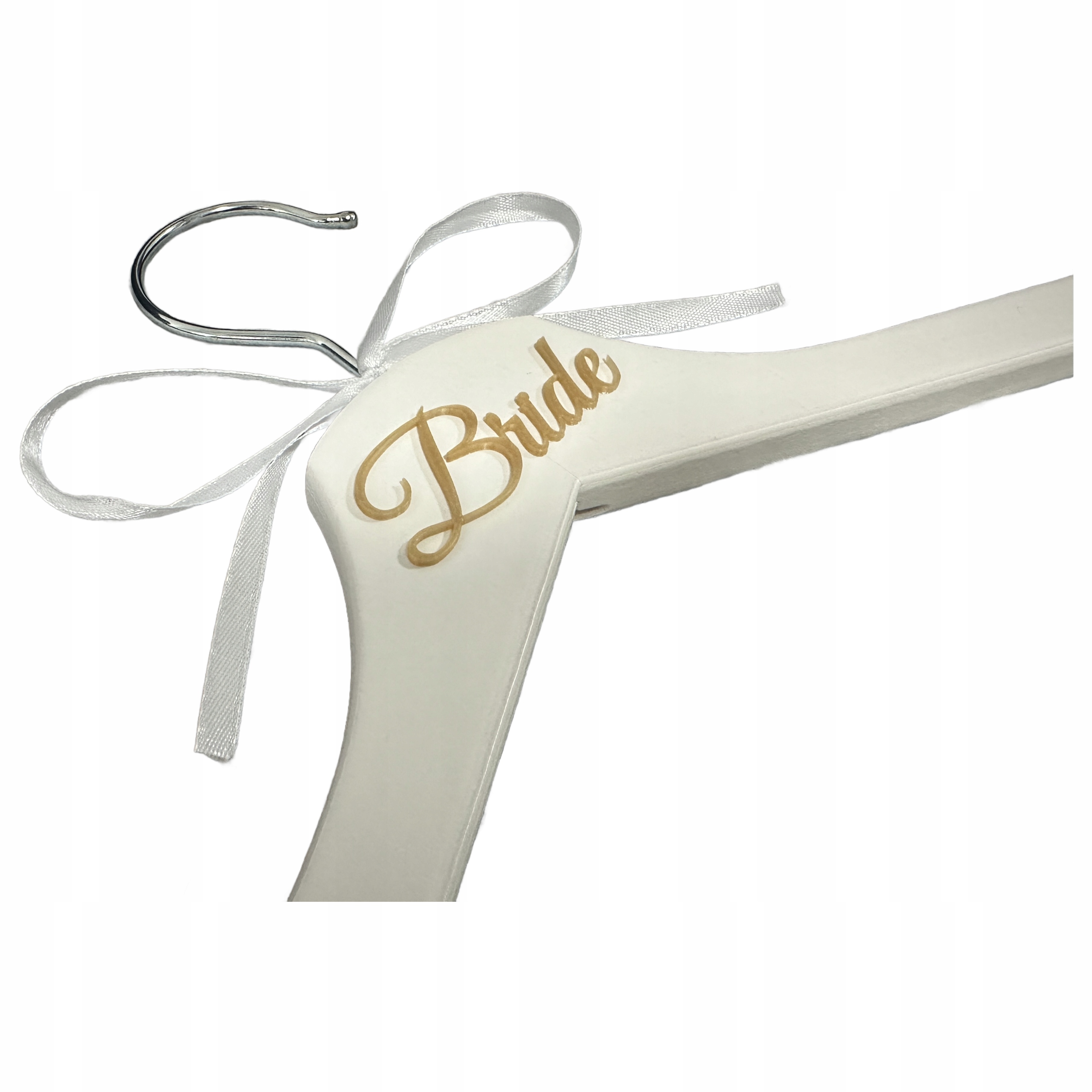 Bride & Groom Złote Napisy Ekskluzywne Wieszaki na Twoje Ślubne Suknie! Marka bez marki