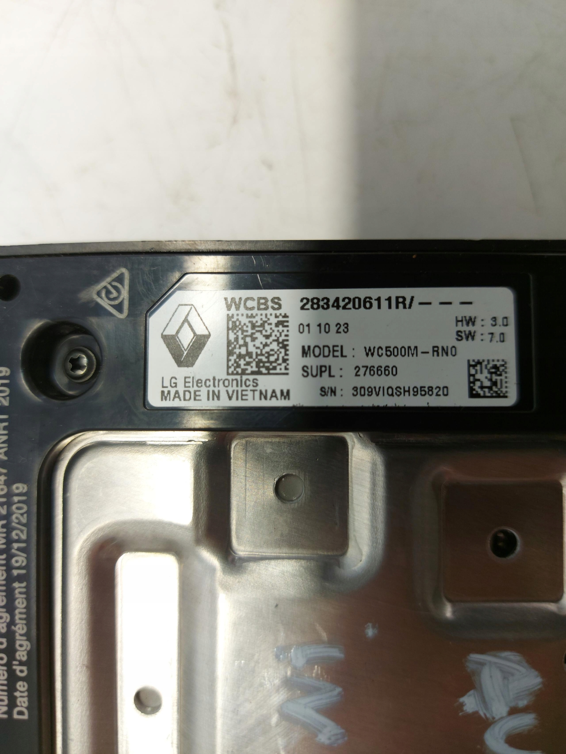 RENAULT AUSTRAL E LADOWARKA INDUKCYJNA 283420611R