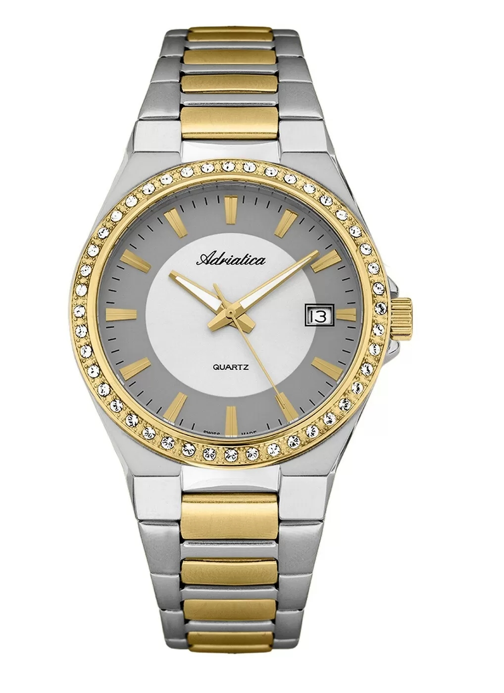 Dámské hodinky Adriatica na náramku A3804.2113QZ – Swarovski Hodinky