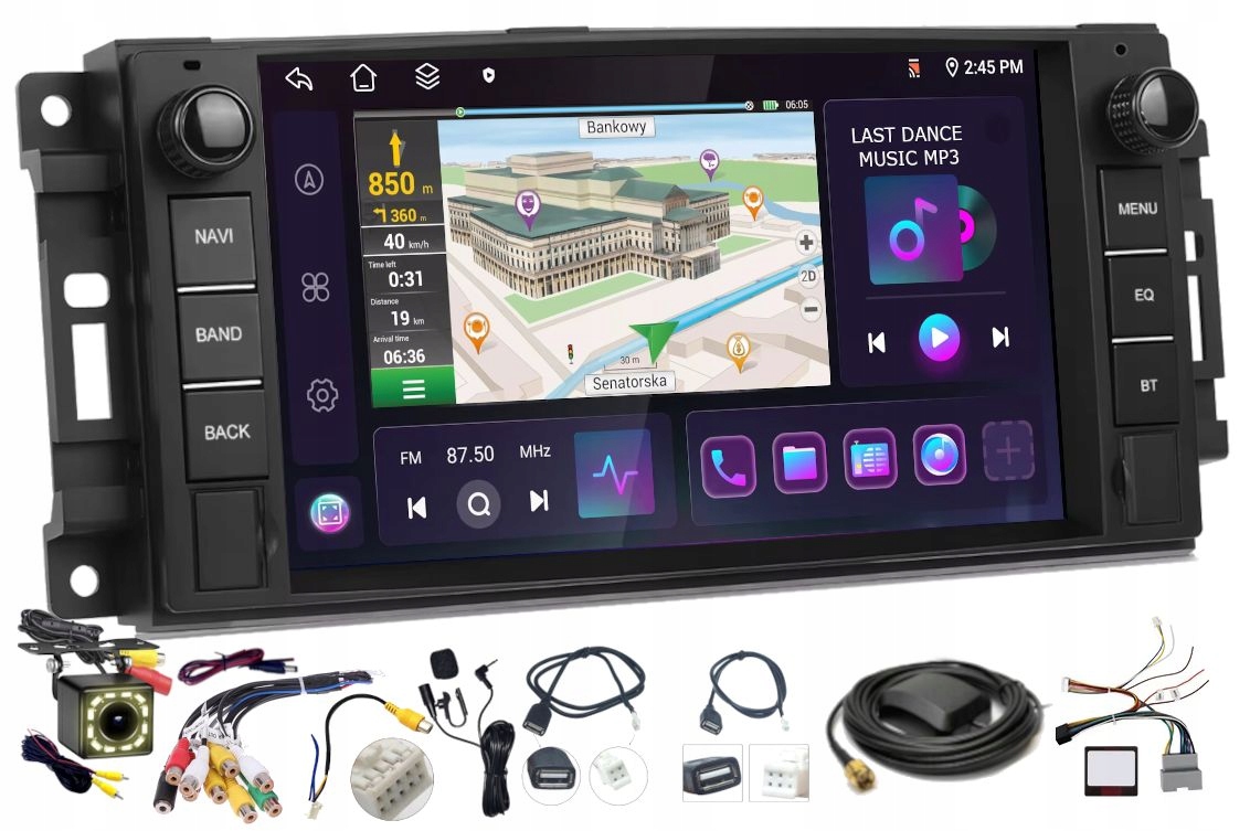 Rádio Gps Android Chrysler 300C 2007-2010 Carplay 6GB 128GB Wifi Usb