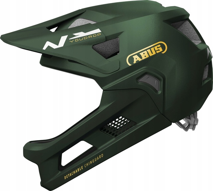 Cyklistická přilba fullface Abus Youdrop Ff Moss Green S 48-55 cm
