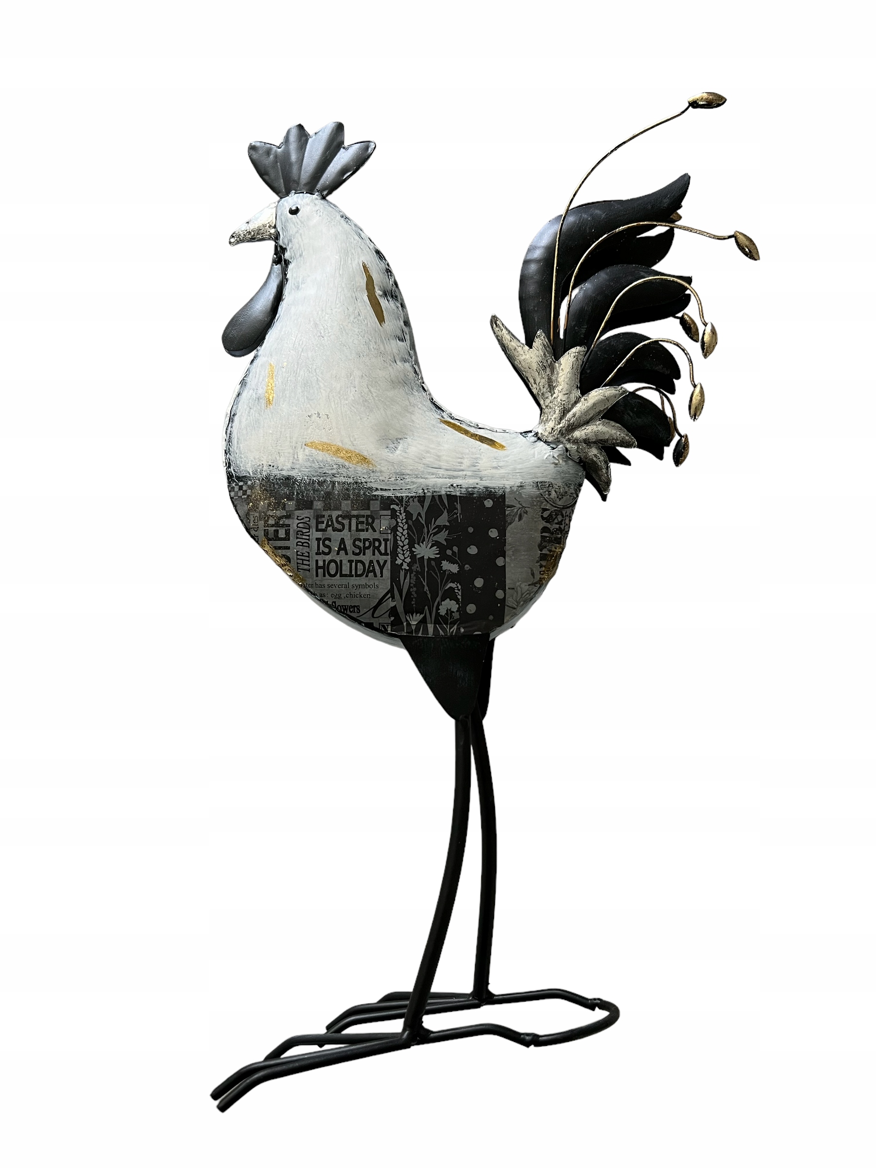 na Veľkú noc Dekorácia Veľkonočná Figúra Kovového Kohota Dekorácia 52 CM