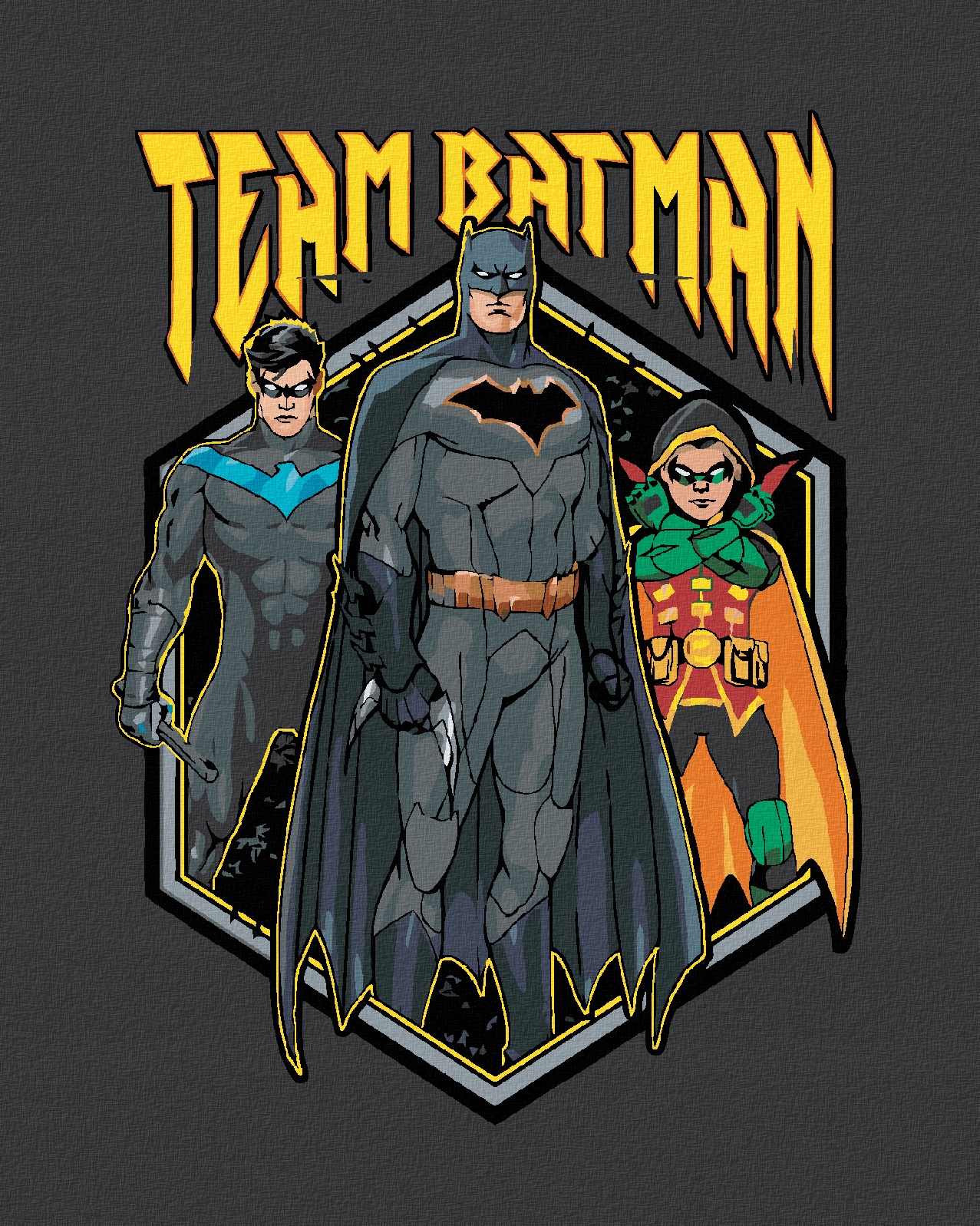Malování podle čísel Batman na rámu Zuty