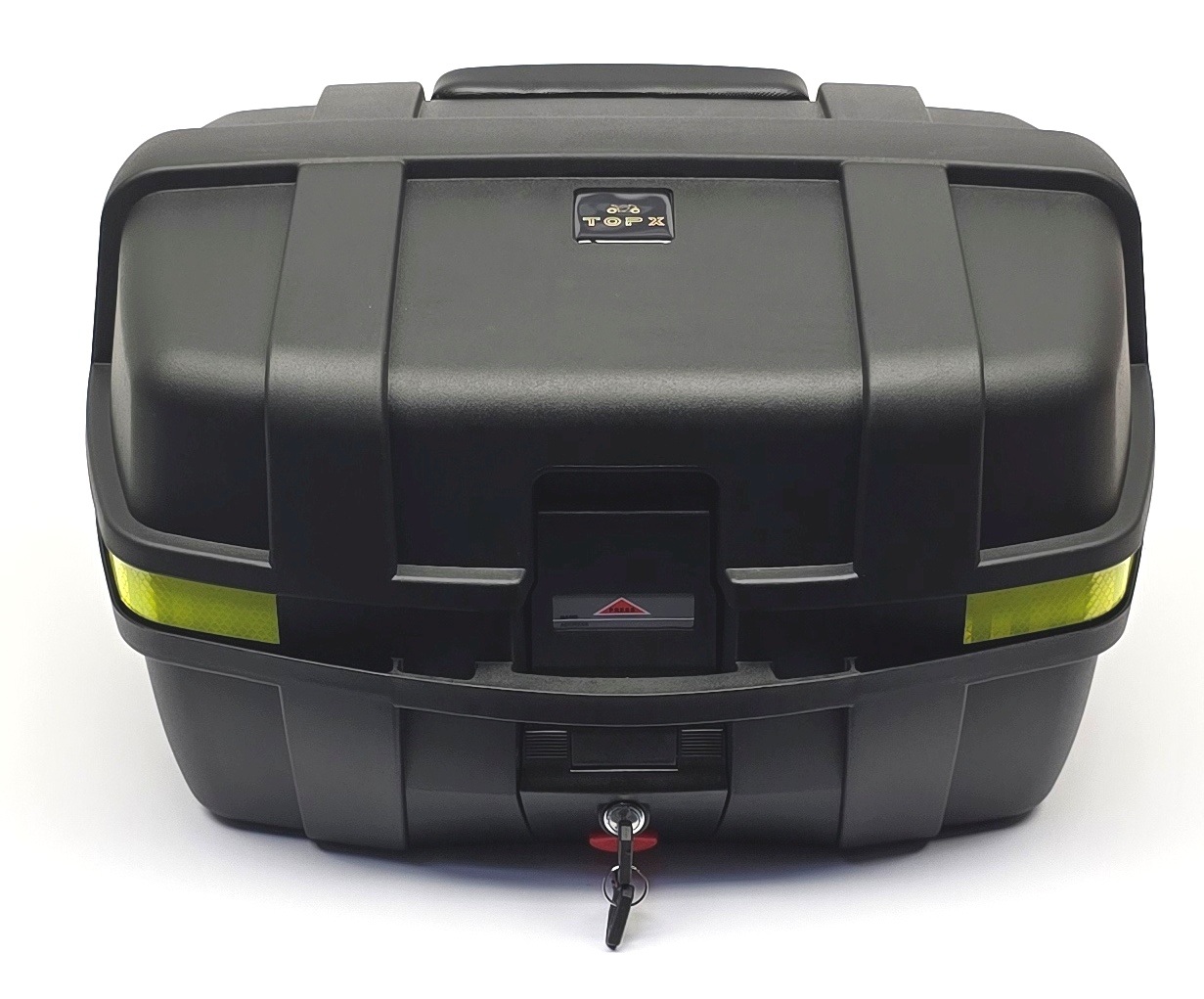 TopX Motocyklový Centrální Kufr 47L Opěradlo Deska Pro 2 Přilby 2025