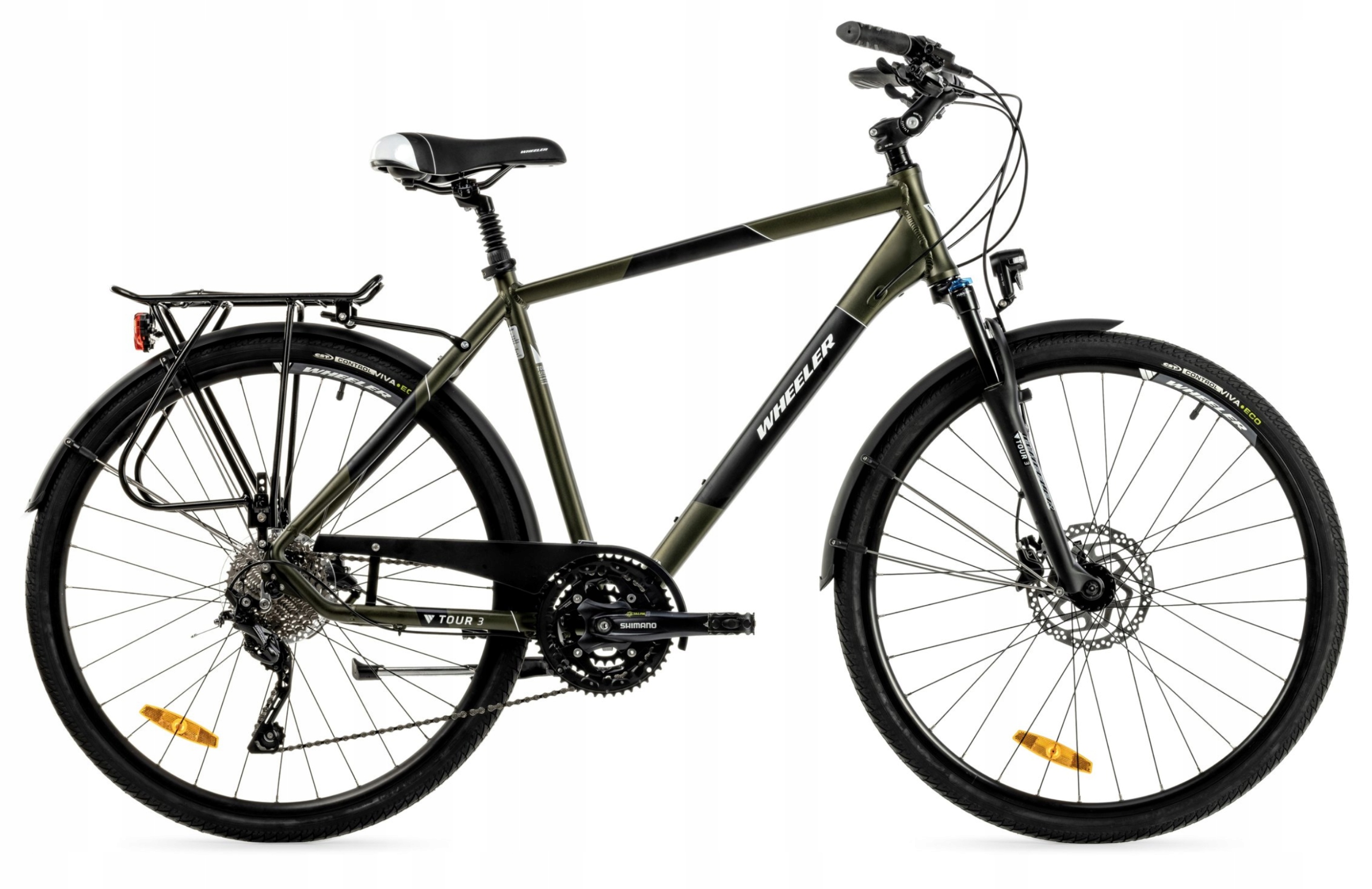 Rower trekkingowy Wheeler Tour 3 M roz 56 cm koło 28" zielony Shimano Deore