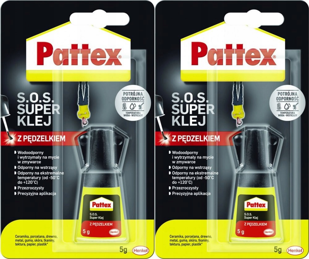 

Klej z pędzelkiem Patte- S.o.s. Klej 5g x2