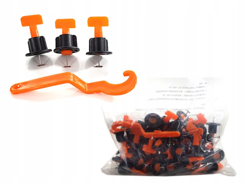 

System Poziomowania Płaszczyznowania Kafelek 50szt