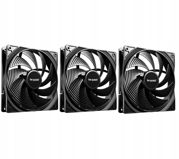 Zestaw wentylatorów be quiet! Pure Wings 3 Pwm Hs 140mm 3 sztuki Czarny