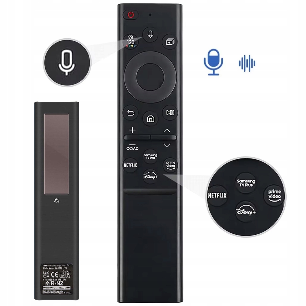 pilot Do Samsung BN59-01357D Sterowany Solarny Ze sterowaniem głosowym