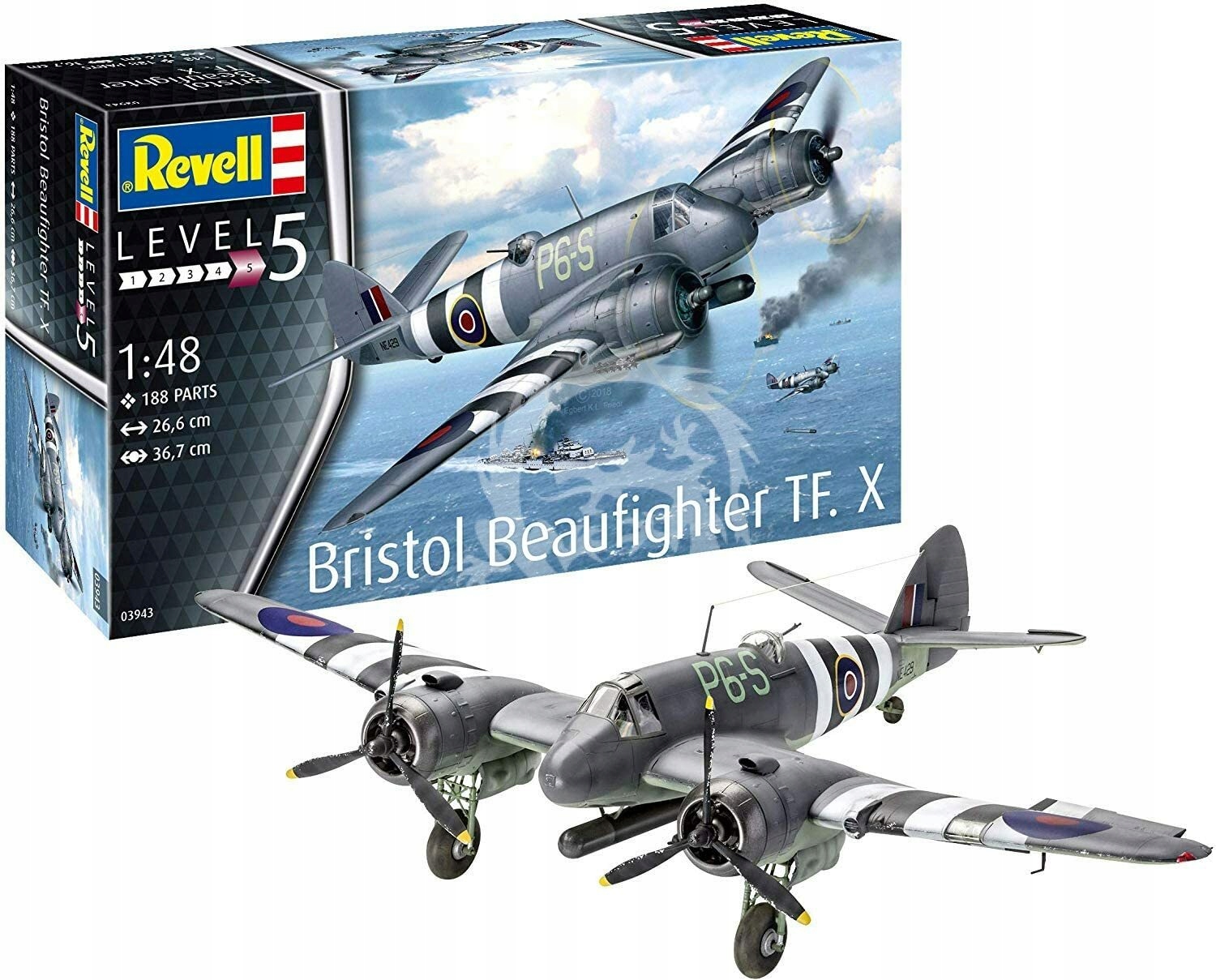 Bristol Beaufighter Tf.x Revell 03943 měřítko 1/48