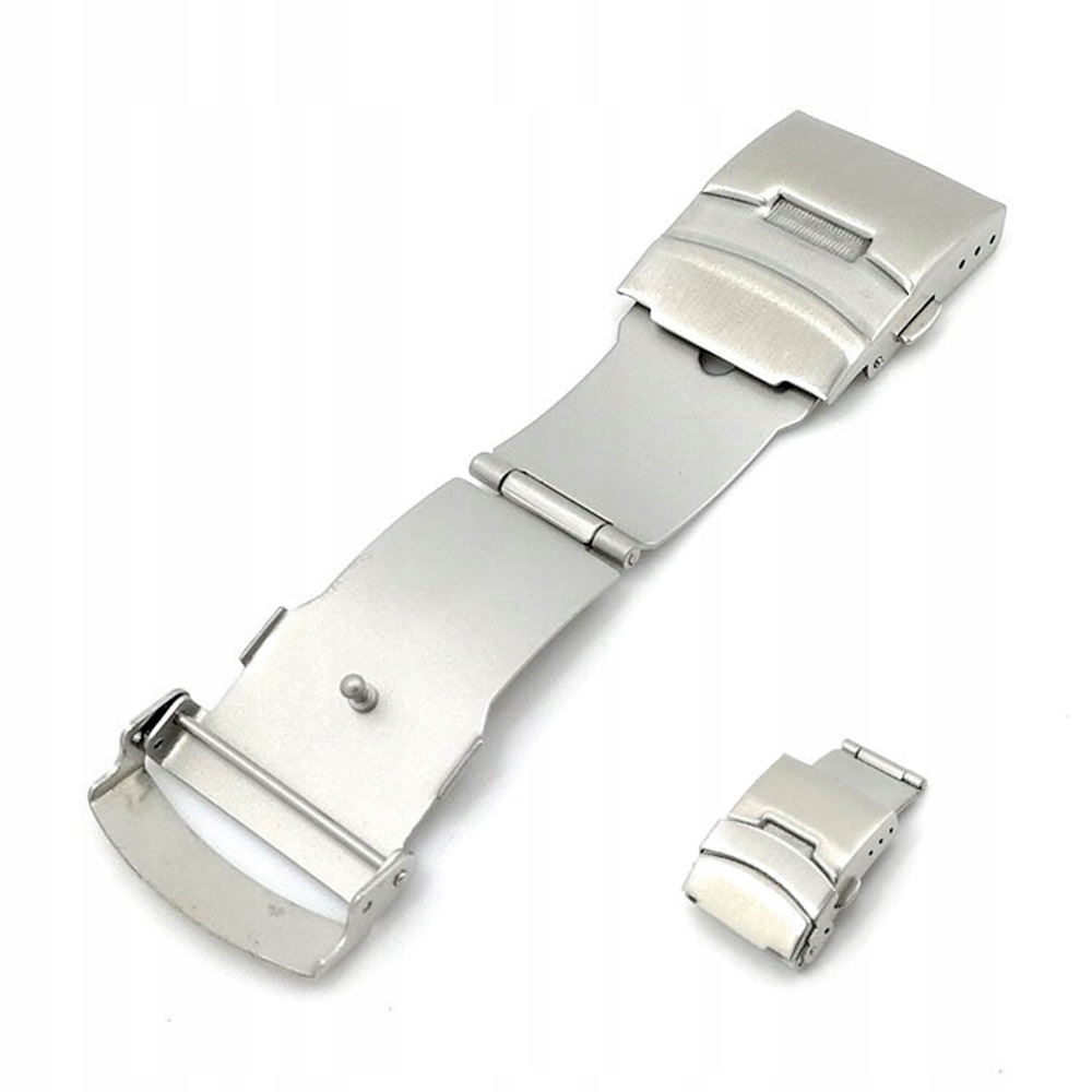 18 MM SREBRNA KLAMRA ZAPIĘCIE DO PASKA BRANSOLETY Stan opakowania oryginalne