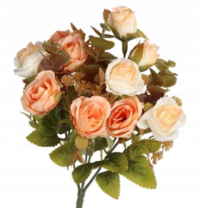 SZTUCZNE KWIATY JAK ŻYWE ROŚLINY RÓŻA RÓŻE BUKIET