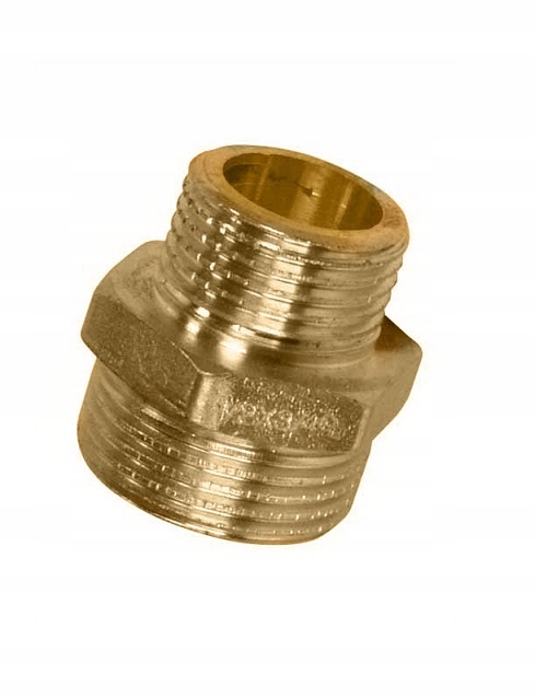 

Nypel mosiężny 3/4" x 1/2" redukcyjny