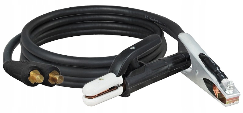 Uchwyt elektrody i masowy do spawarki Mma 160A wtyk 9 mm