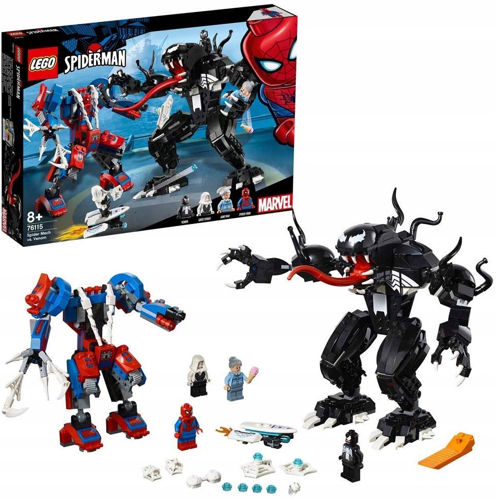Lego Heroes 76115 Pajęczy Mech kontra Venom Spider-Man Marvel