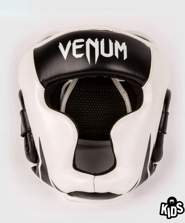 Venum Kask Bokserski dla Dzieci Challenger Biało/Czarny S/m