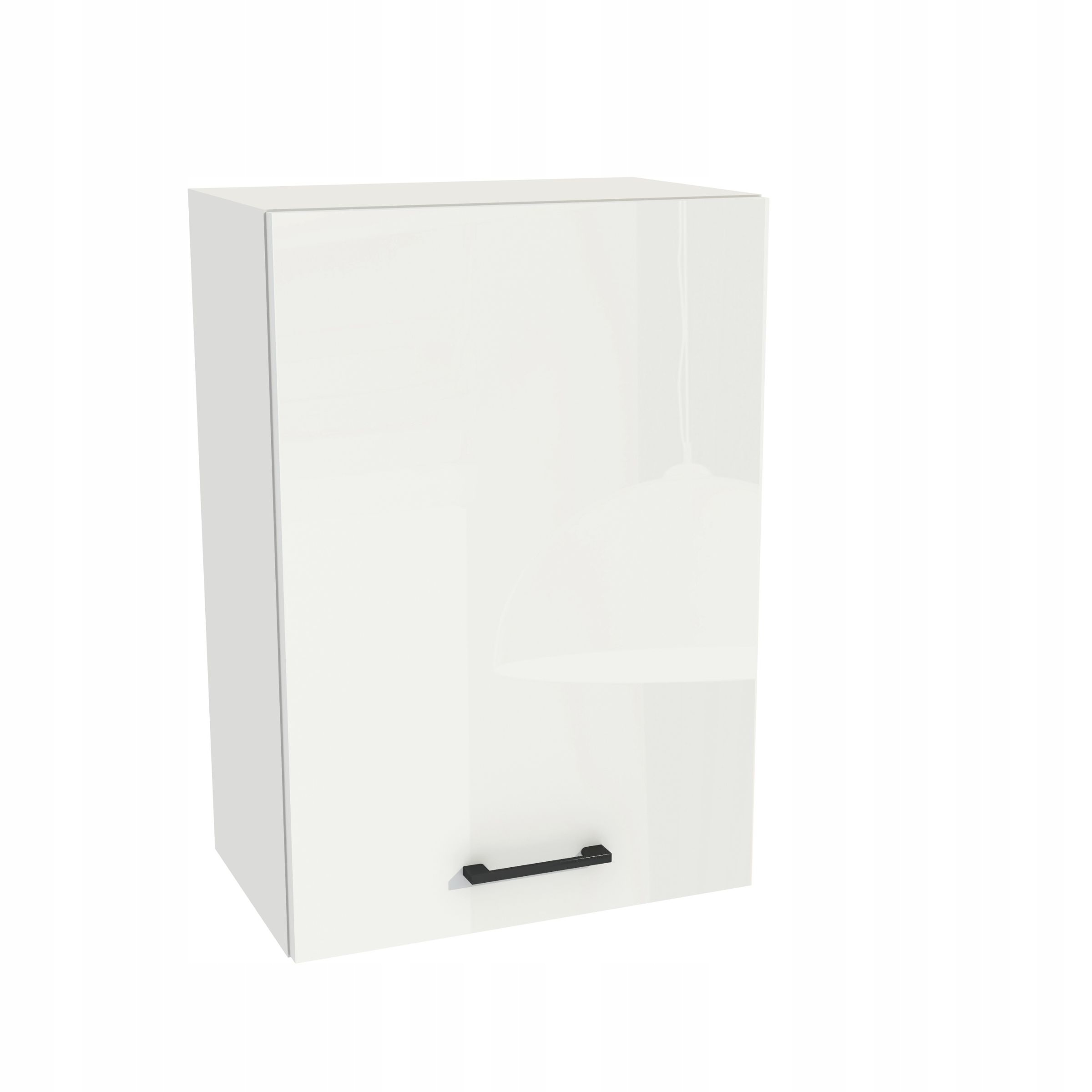 Horná kuchynská skrinka 50/72 Capri korpus Biela predná strana Biely akryl lesk