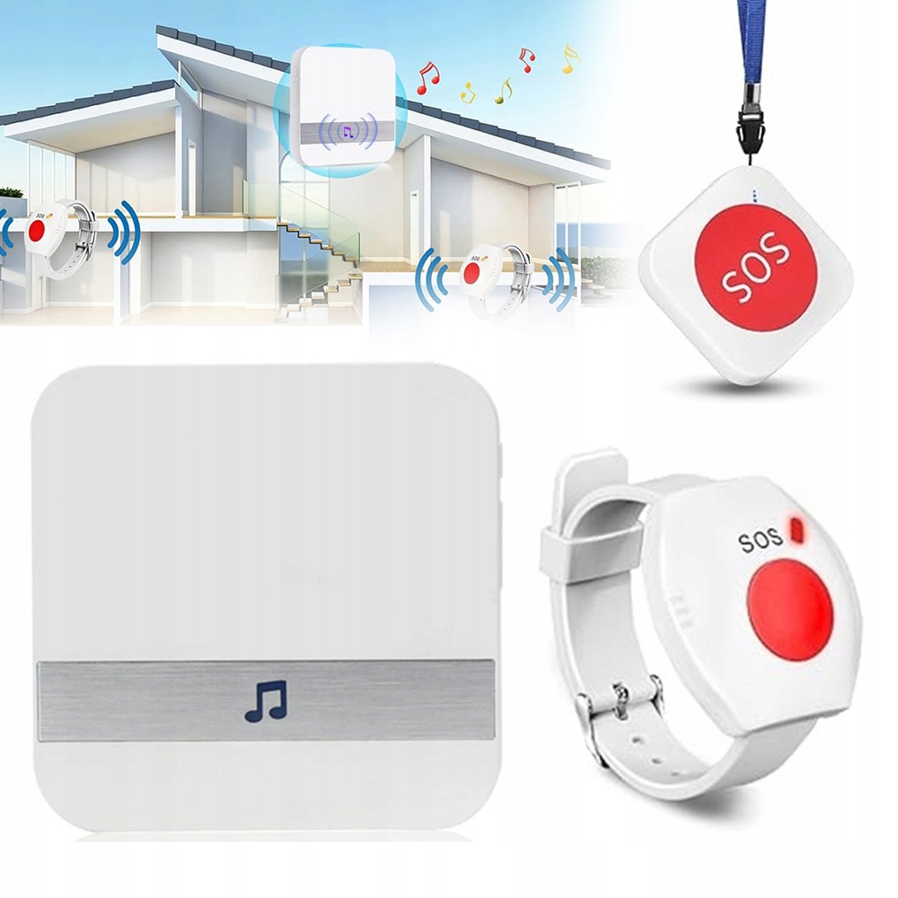Alarm Pro Seniory Starší Nemoci, Tlačítko Přivolání Pomoci, Náramek