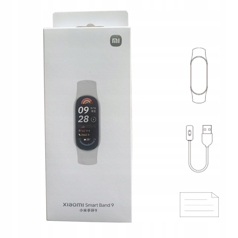 Smartband Xiaomi Mi Band 9 srebrny J. POLSKI GLOBAL PREMIERA Model inny