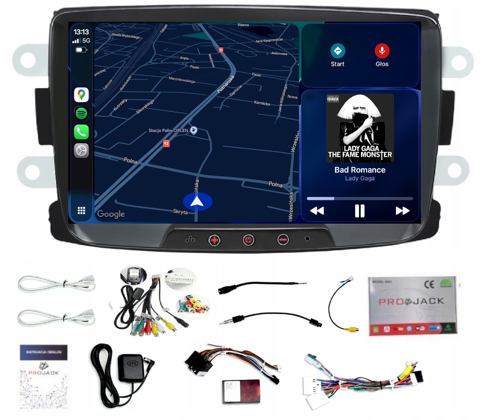 Rádio Navigácia Gps Android Renault Captur 2013-2019 Carplay 4/64GB Sim