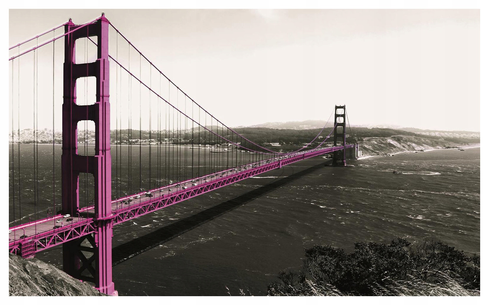 Fototapeta Zlatá brána San Francisco vinylová krajina 254x184 lepidlo