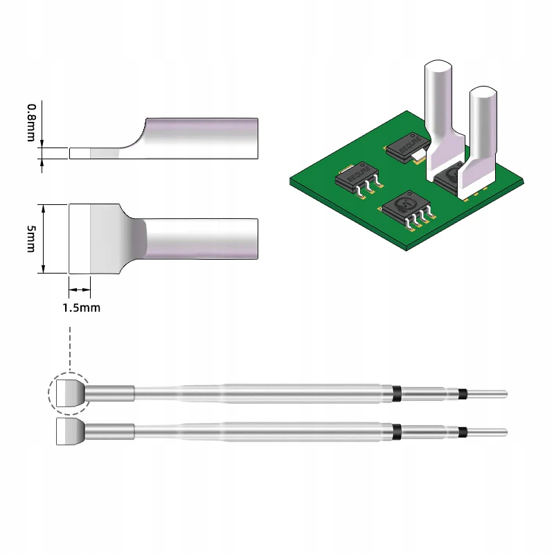 Hrot, hrot pro odpáječku páječku HT140 Sequre HT140-5.0FS (5 mm)