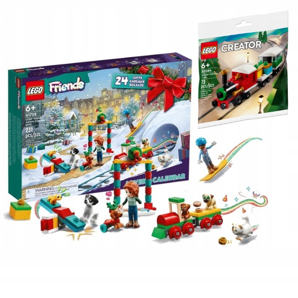 Lego Friends Adventní Kalendář 2023 Vánoční Dárková Dárek 41758