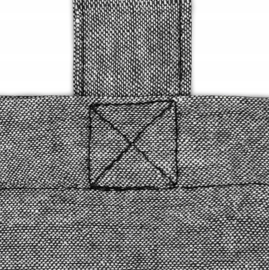 Torba BAWEŁNIANA na zakupy RECYKLING eko torebka Szerokość (dłuższy bok) 38 cm