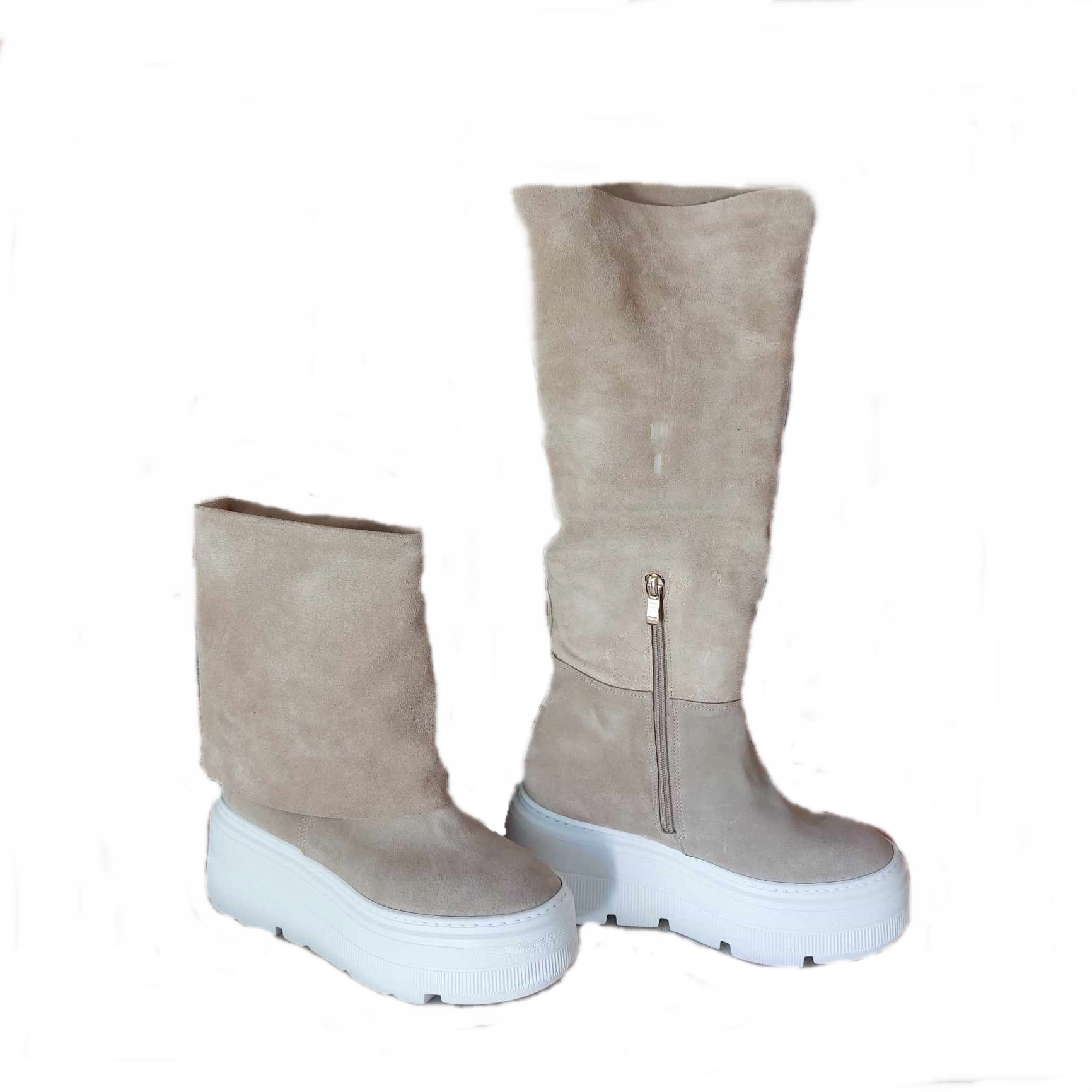 dámské kozačky sněhule By O La La 38 kůže