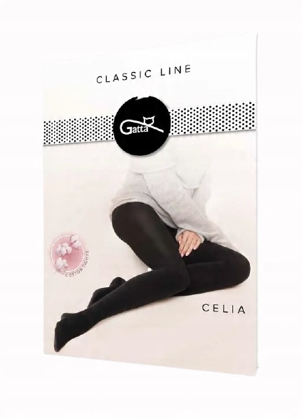 

Gatta Celia rajstopy bawełniane nero r.5-XL