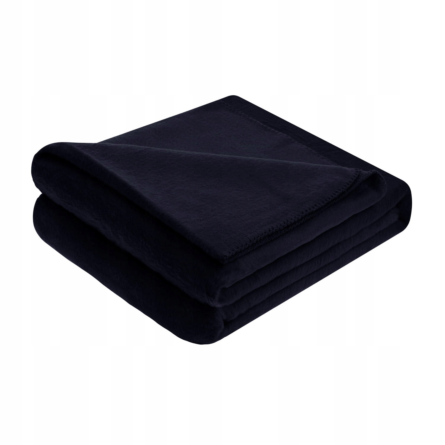 Bavlněno-akrylová deka Mono 150x200 tmavě modrá